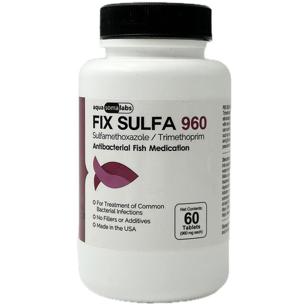 Fix Sulfa (Sulfamethoxazole/ Trimethoprim) Tablets Fish Antibiotics, 160-mg, 60-count