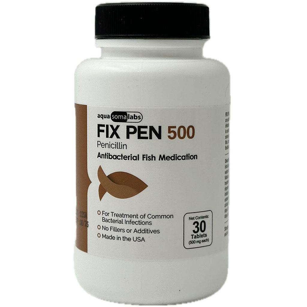 Fix Pen (Penicillin) Tablets Fish Antibiotics, 500-mg, 30-count