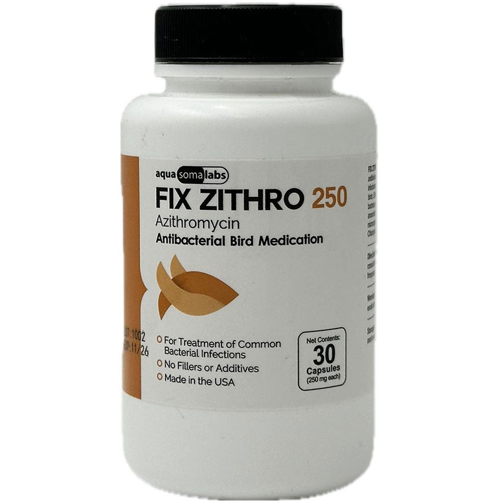 Fix Zithro (Azithromycin) Tablets Fish Antibiotics, 250-mg, 30-count