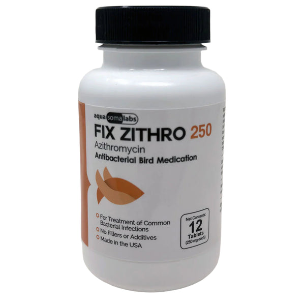 Fix Zithro (Azithromycin) Tablets Fish Antibiotics, 250-mg, 12-count