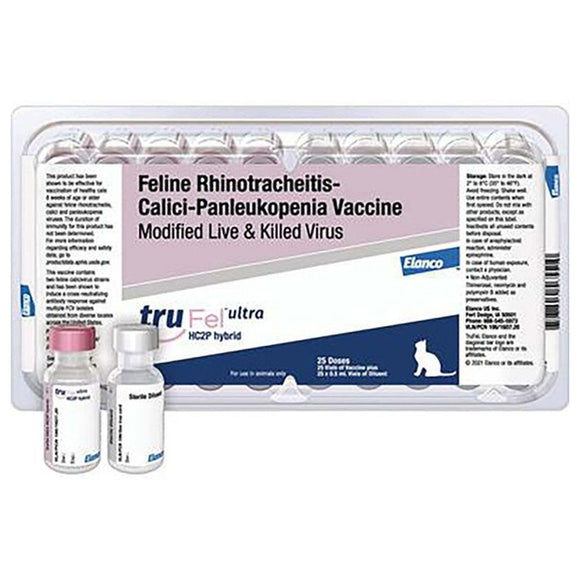TruFel Ultra HC2P Hybrid Vaccine for Cats, 25 Doses