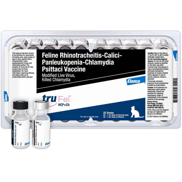 TruFel HCP+Ch Vaccine for Cats, 25 Doses