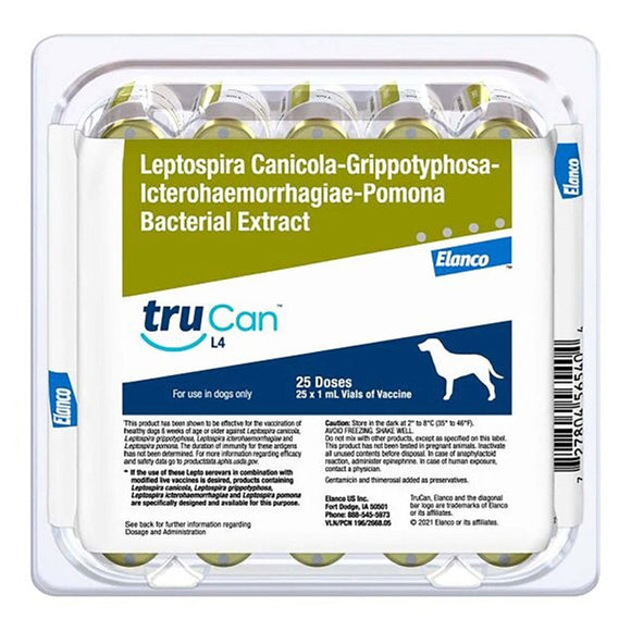 TruCan L4 Vaccine for Dogs, 25 Doses