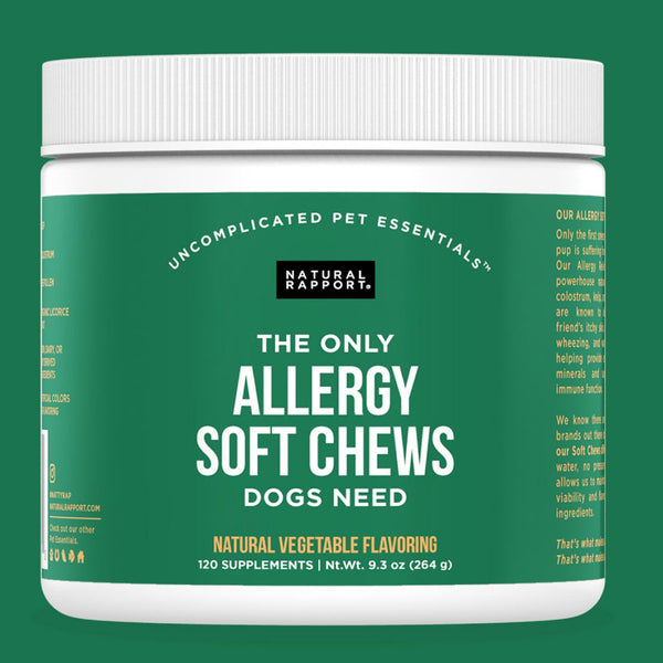 Natural Rapport the Only Allergy Soft Chews Dogs Need Allergy Supplement