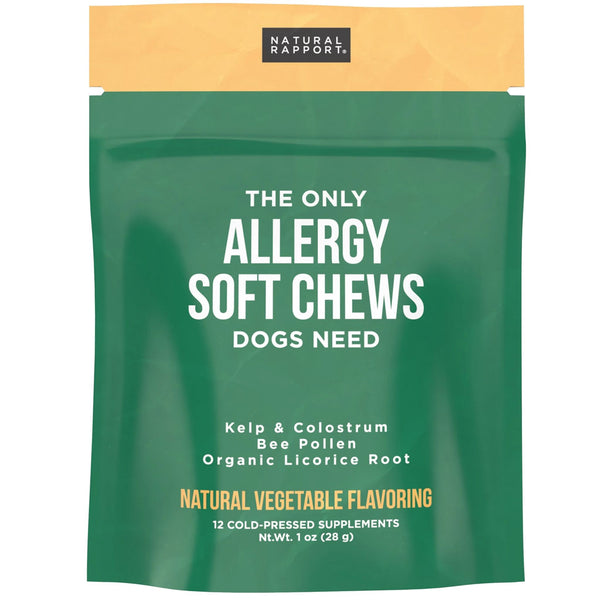 Natural Rapport the Only Allergy Soft Chews Dogs Need Allergy Supplement 12 count