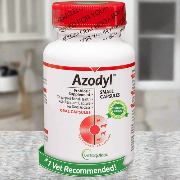 Azodyl Small Capsules - Renal Support Supplement for Cats and Dogs Dog Supplements & Vitamins.
