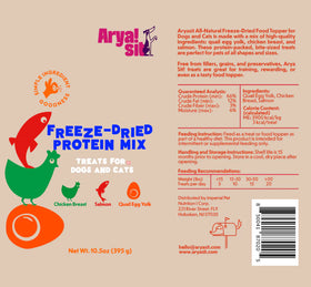 Arya Sit Freeze-Dried Balanced Mix in Small Bites Treats for Dogs & Cats, 10.0-oz - 0