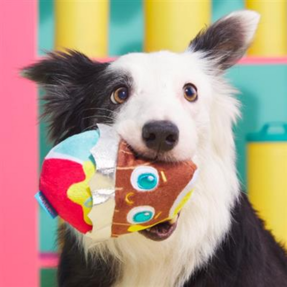 BARK Cadfurry Eggs Plush Dog Toy