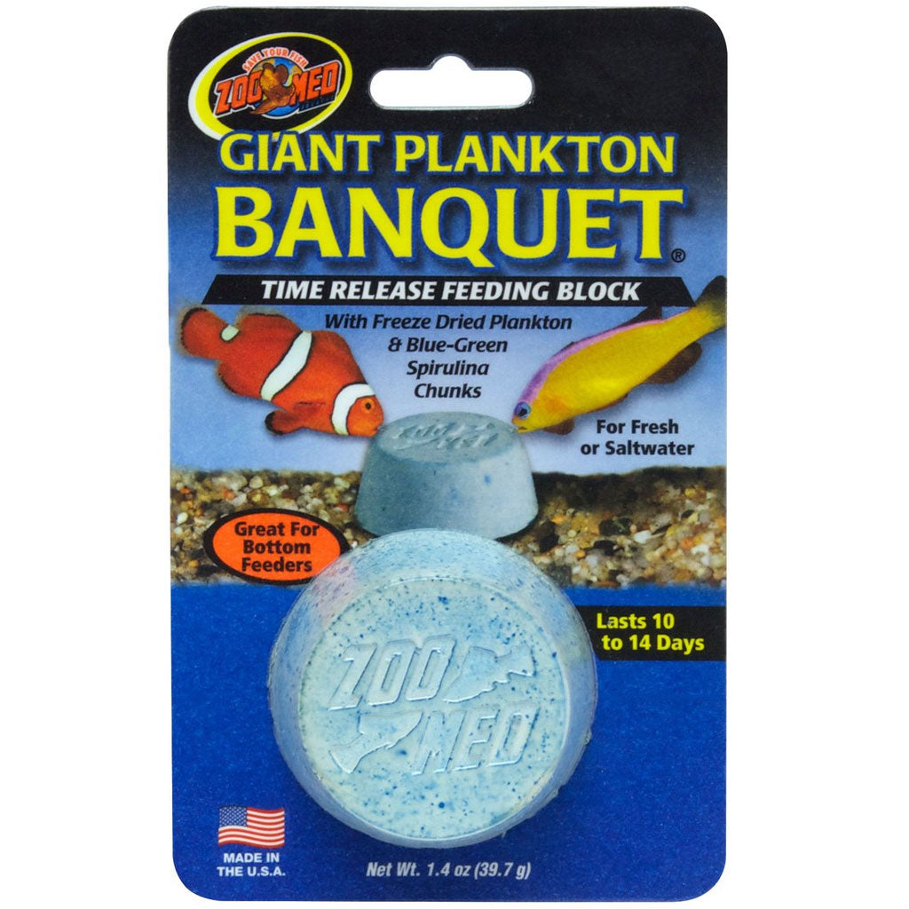 Zoo Med Plankton Banquet Fish Feeding Block, Giant