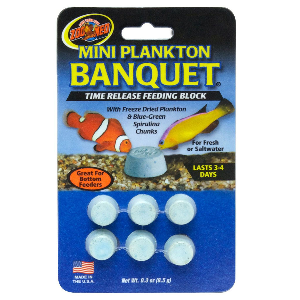 Zoo Med Plankton Banquet Fish Feeding Block, Mini