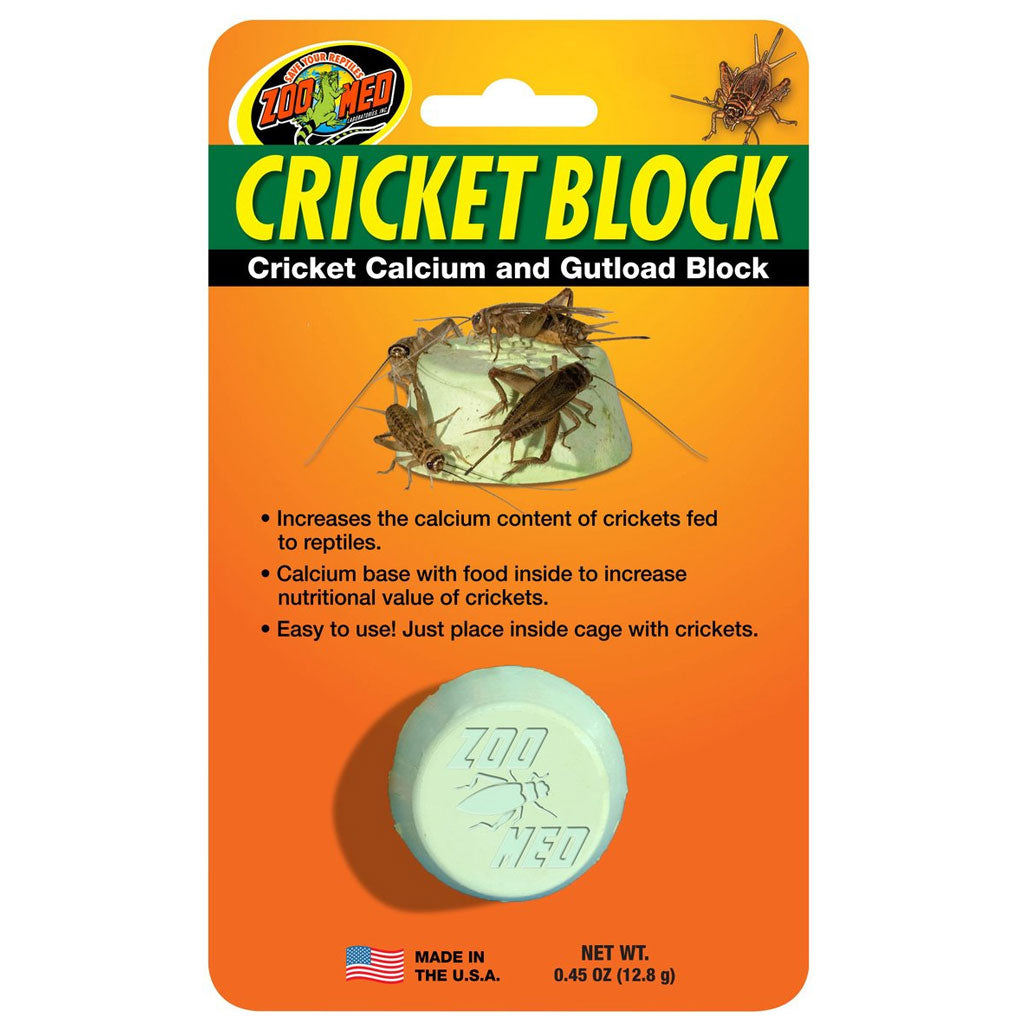 Zoo Med Cricket Block - Cricket Calcium & Gutload Block, 0.45-oz