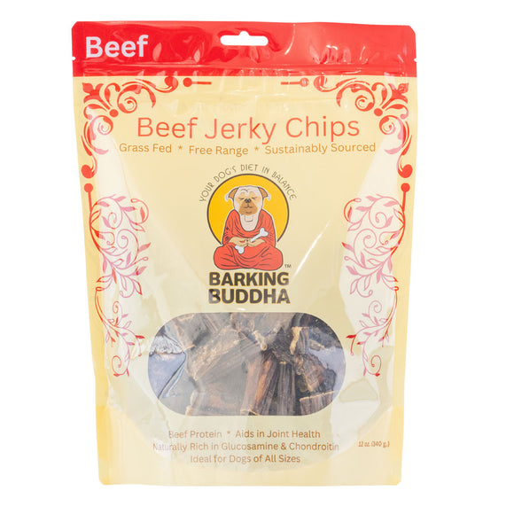 Barking Buddha Beef Jerky Chips Dog Chew