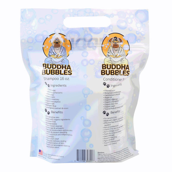 Natural Cravings Buddha Bubbles Grab-and-Go Set Organic Shampoo & Conditioner for Dogs & Cats