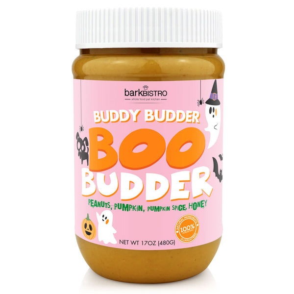 Bark Bistro Buddy Budder Boo Budder Peanut Butter for Dogs (17 oz)