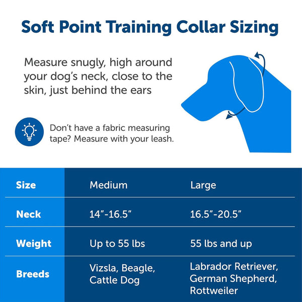 PetSafe Soft Point Dog Training Collar, Black