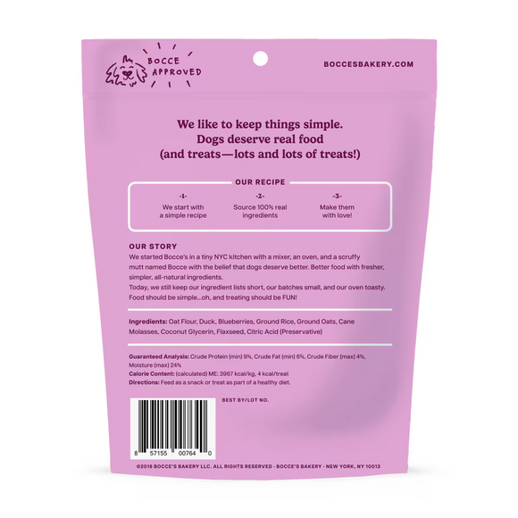 Bocce's Bakery Quack Quack Quack Training Treats For Dogs (6 oz)