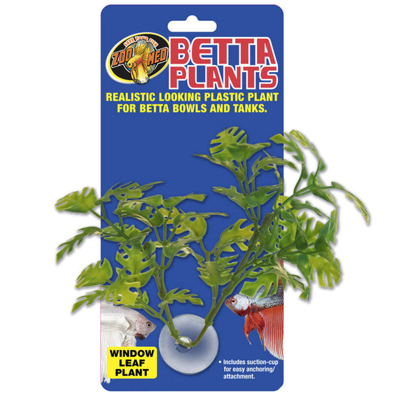 Zoo Med Betta Plant Window Leaf, Green, 1-count