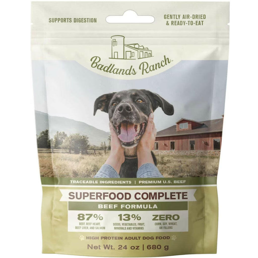 Badlands Ranch Superfood Complete Premium Air Dried Beef Dog Food