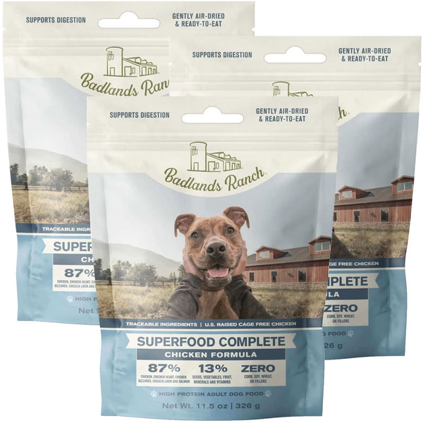 Badlands Ranch Superfood Complete Premium Air Dried Chicken Dog Food
