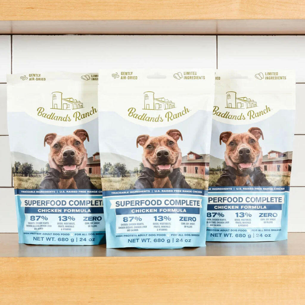 Badlands Ranch Superfood Complete Premium Air Dried Chicken Dog Food