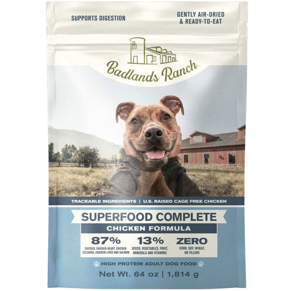Badlands Ranch Superfood Complete Premium Air Dried Chicken Dog Food