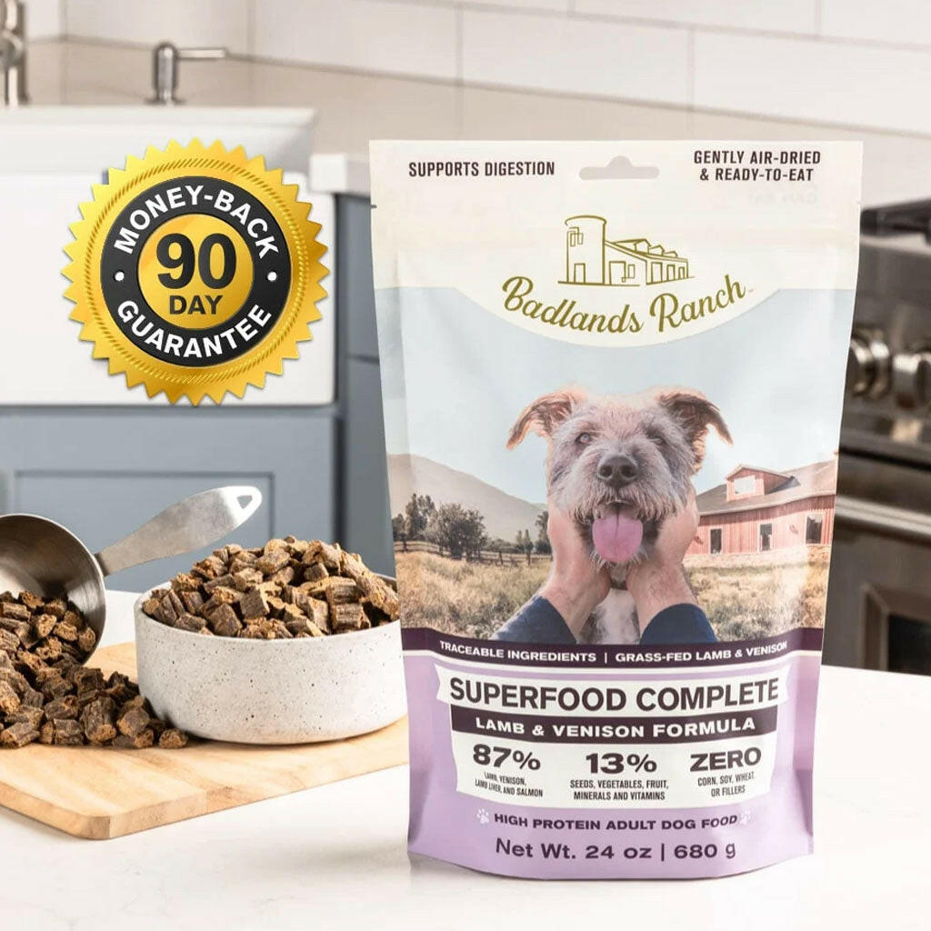 Badlands Ranch Superfood Complete Premium Air Dried Lamb & Venison Dog Food