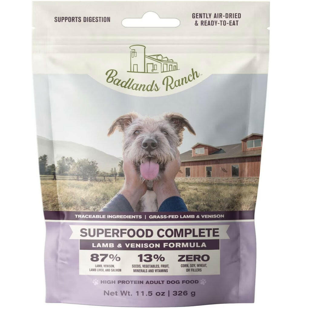 Badlands Ranch Superfood Complete Premium Air Dried Lamb & Venison Dog Food