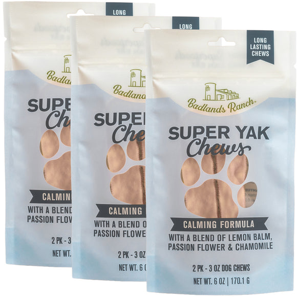 Badlands Ranch Superchew Calming Formula Medium Dog Chews - Pack of 3