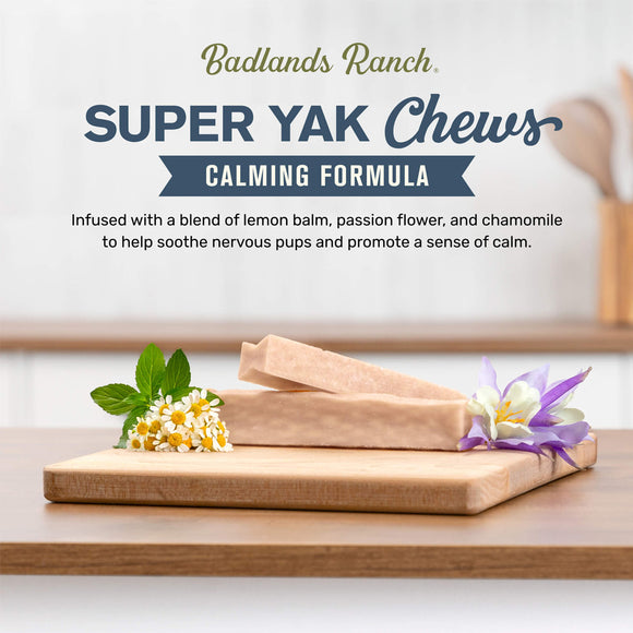 Ingredients of Badlands Ranch Superchew Calming Formula Medium Dog Chews