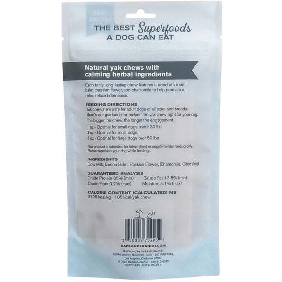 Badlands Ranch Superchew Calming Formula Dog Chews, Small, 1-oz, 5-count
