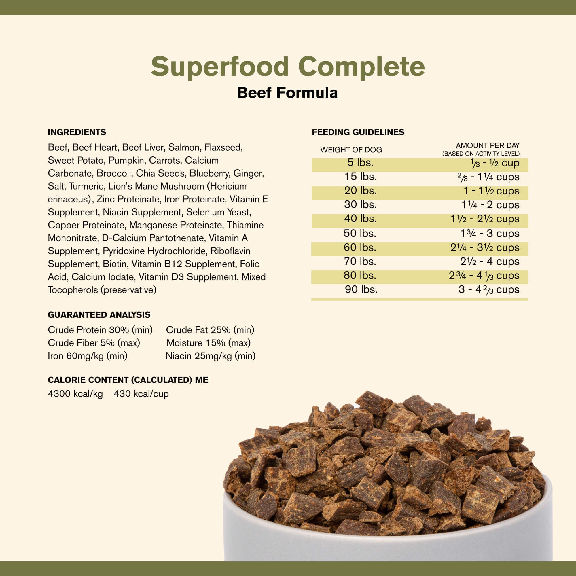 Badlands Ranch Superfood Complete Premium Air Dried Beef Dog Food