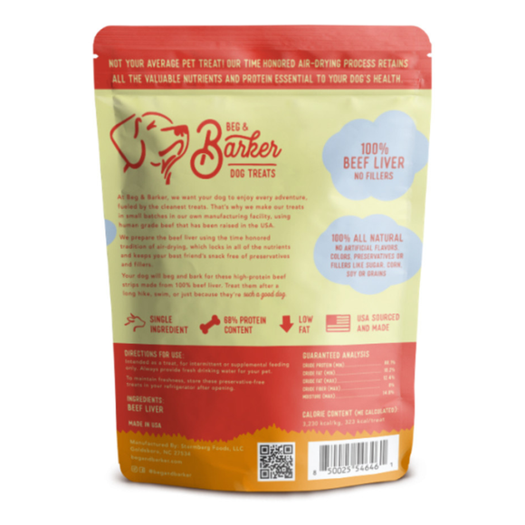 Beg & Barker Beef Liver Strip Dog Treats - Dog Treats 4