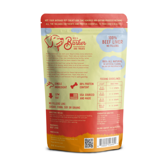 Beg & Barker Beef Liver Strip Dog Treats - Dog Treats 6