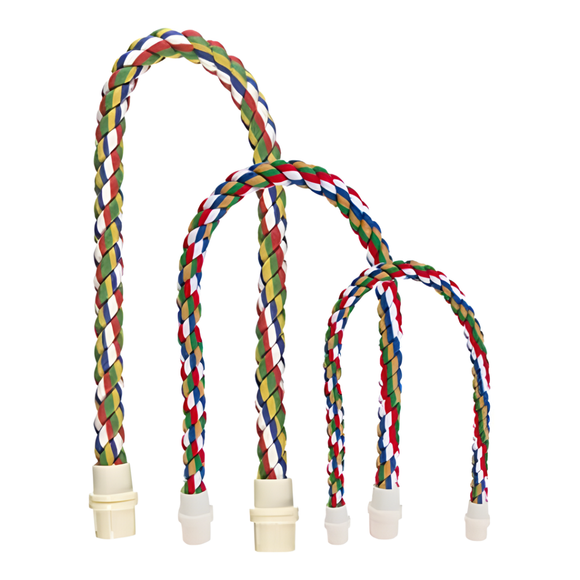 JW Pet Multi-Color Flexible Comfy Rope Bird Cage Perch - Sizes