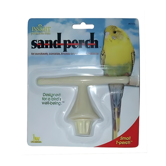 JW Sand Bird T-Perch Natural Sand Grooming Perch - Small