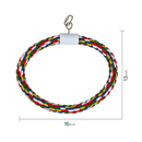 JW Pet Swing N' Perch Cotton Rope Bird Swing Toy for Birds - Size