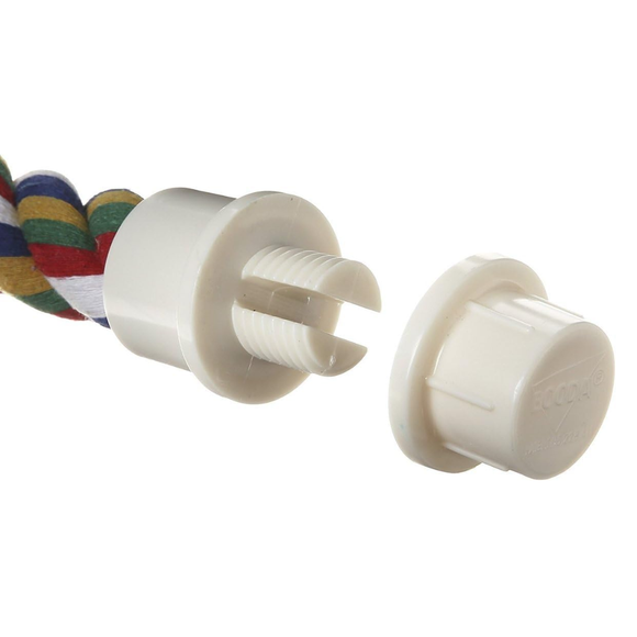 JW Pet Multi-Color Flexible Comfy Rope Bird Cage Perch Locking System