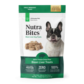 Ultimate Pet Nutrition Nutra Bites Freeze Dried Bison Liver Treats for Dogs