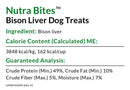 Ultimate Pet Nutrition Nutra Bites Freeze Dried Bison Liver Treats