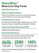 Ultimate Pet Nutrition Nutra Bites Freeze Dried Bison Liver Treats