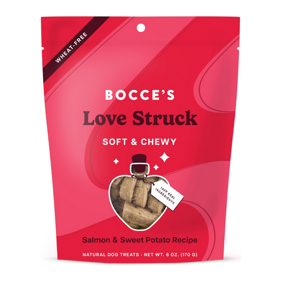 Bocce's Bakery Love Struck Salmon & Sweet Potato Soft & Chewy Dog Treats (6 oz)