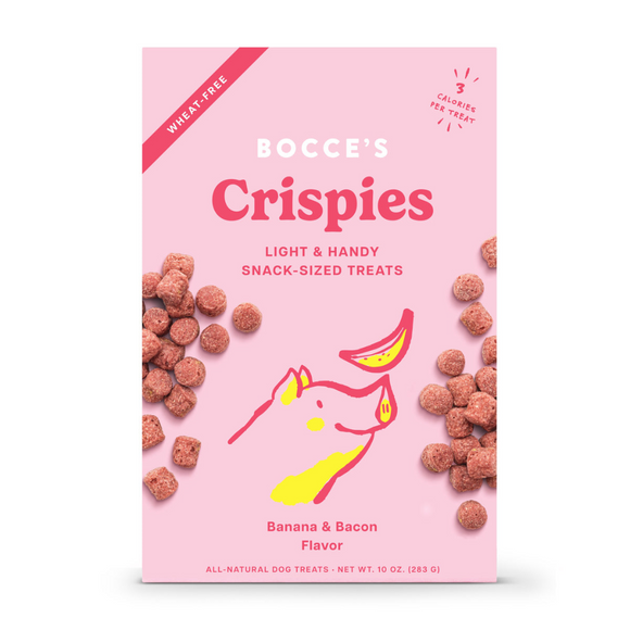 Bocce's Bakery Crispies Banana & Bacon Light Dog Treats (10 oz)