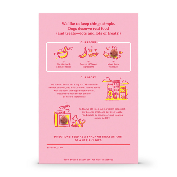 Bocce's Bakery Crispies Banana & Bacon Light Dog Treats (10 oz)