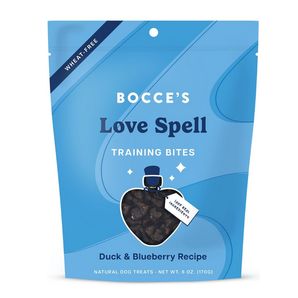 Bocce's Bakery Love Spell Duck & Blueberry Training Bites (6 oz)