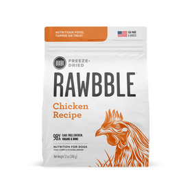 Bixbi Rawbble Freeze Dried Grain Free Chicken Recipe for Dogs