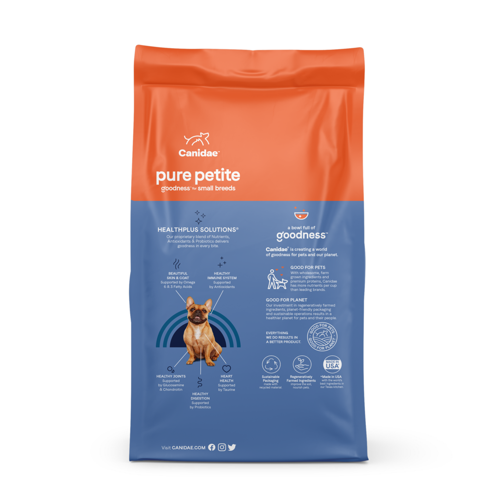 Canidae Pure Petite Premium Recipe with Chicken and Wholesome Grains Dry Dog Food