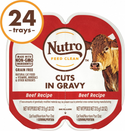 Nutro Perfect Portions Grain Free Cuts In Gravy Real Beef Recipe Wet Cat Food Trays