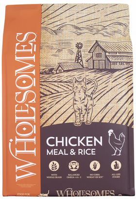 Wholesomes Chicken Meal & Rice Recipe Dry Cat & Kitten Food