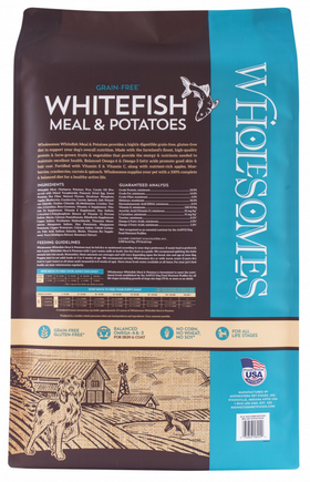 Wholesomes Grain Free Whitefish Meal & Potatoes Recipe Dry Dog Food
