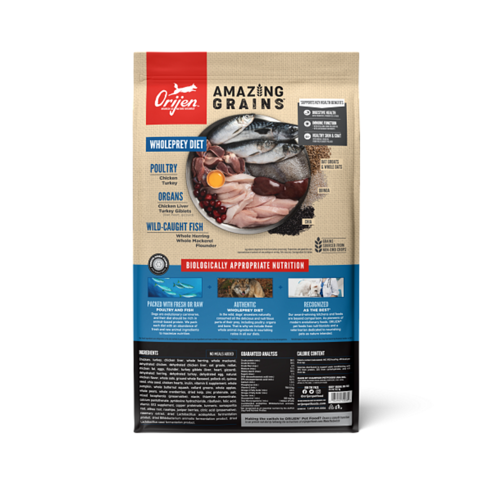 ORIJEN High Protein Amazing Grains Original Dry Dog Food